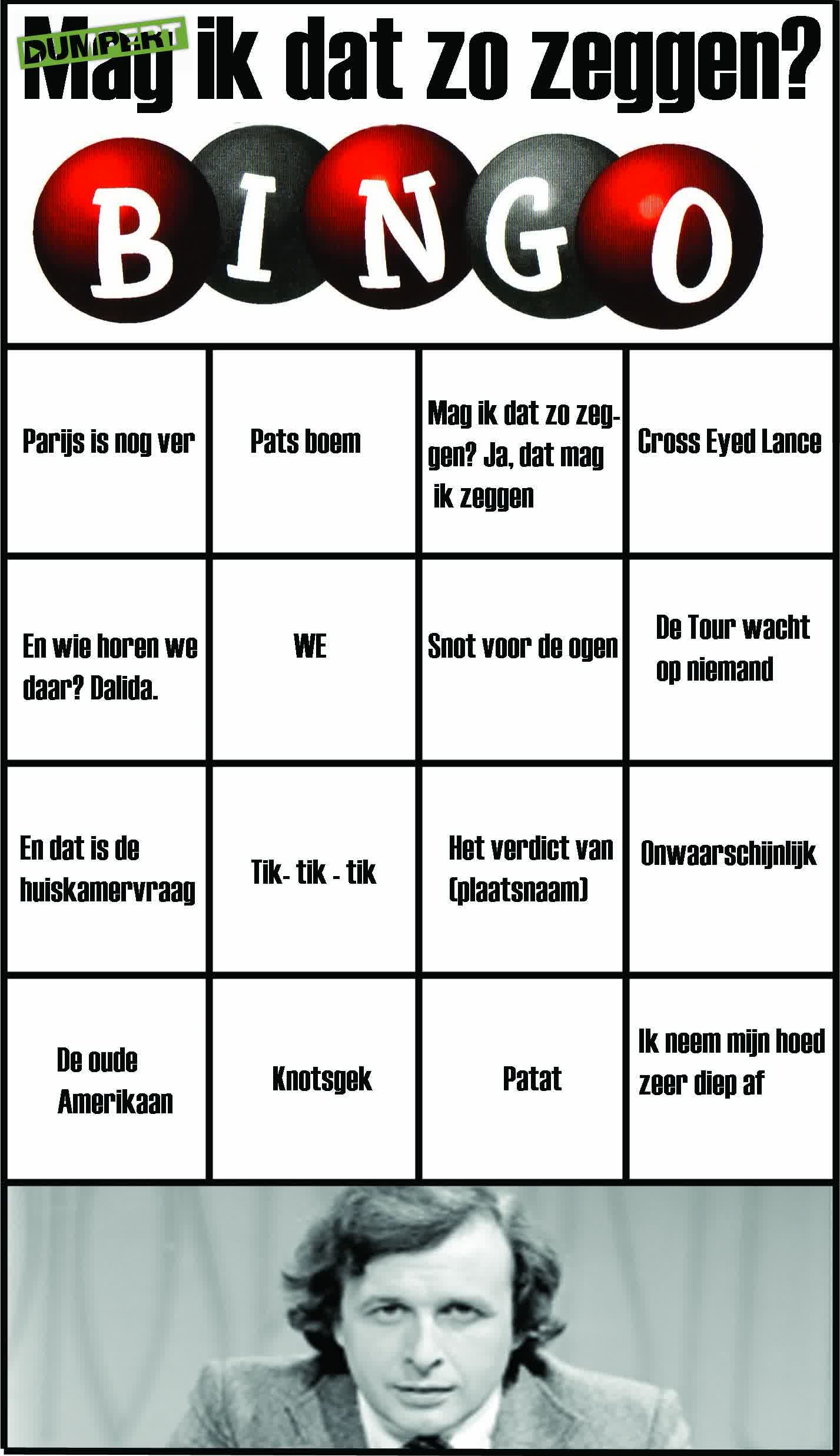 Mag-ik-dat-zo-zeggen Bingo