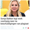 Sonja uitgebakken