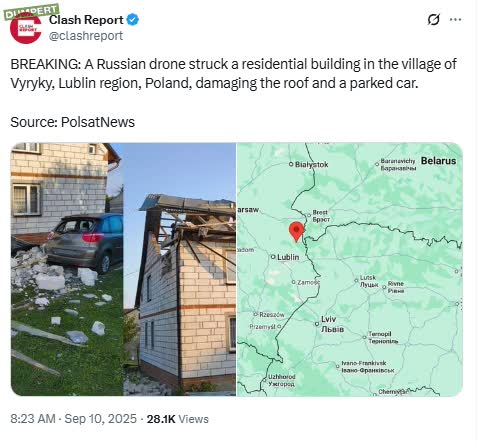 Russische drones neergehaald in Polen