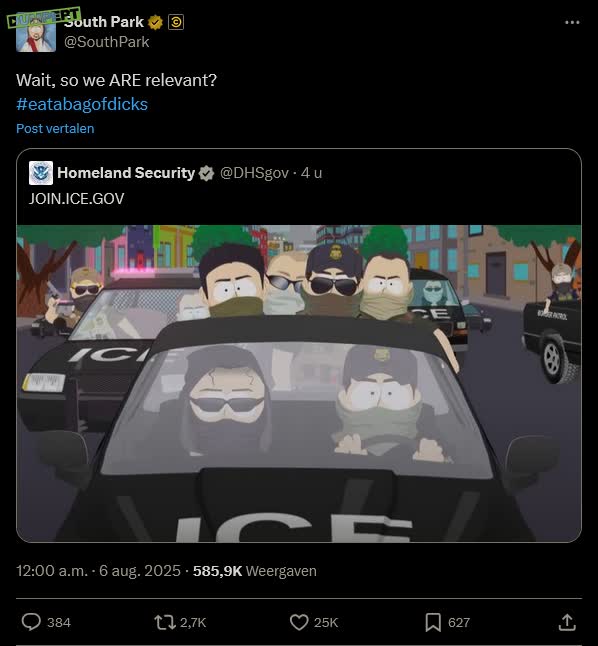 South Park toch wel relevant