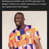FIFA verbiedt shirts van Belgie