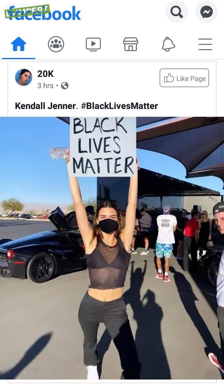 Kendall Jenner is fake (news)