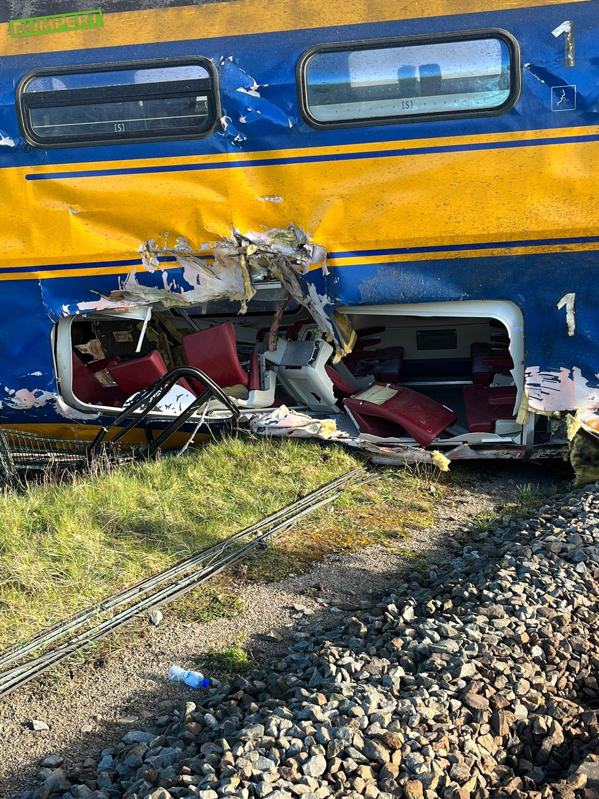 Meer beelden van treinramp Voorschoten