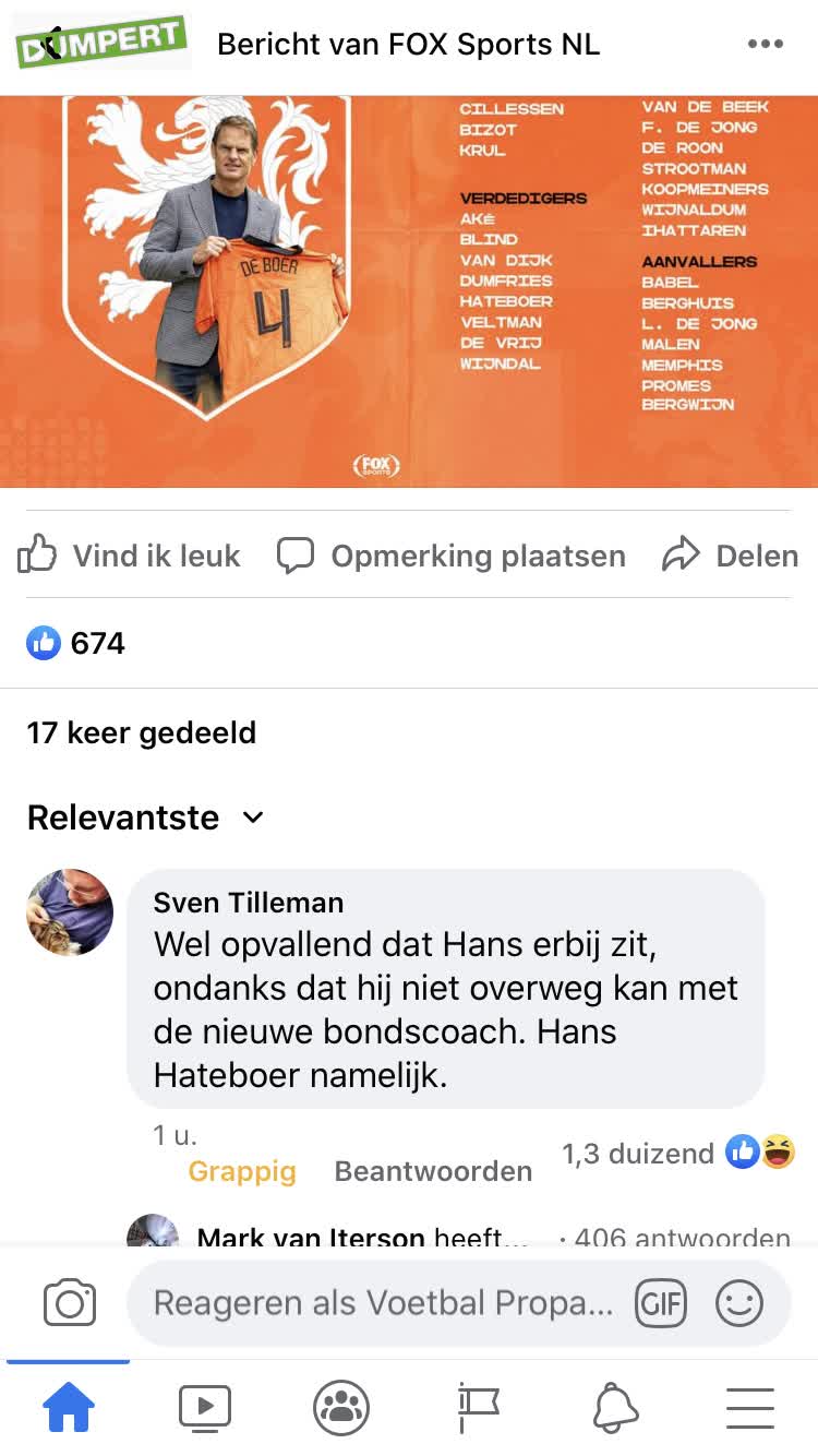 Sven maakt hem gewoon