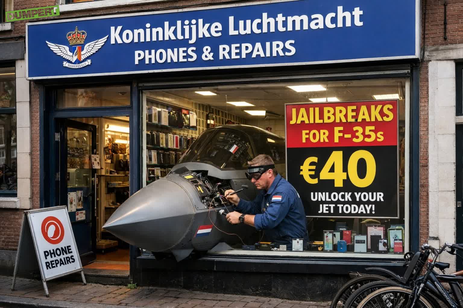 Nog ergens een paar ouwe F-35's liggen die niet meer willen updaten?