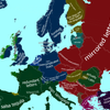 Kaartje van talen in Europa
