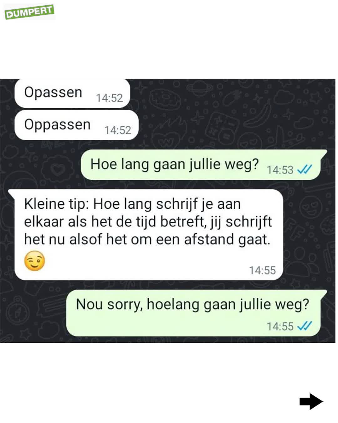Fijn dat je eens reageert!
