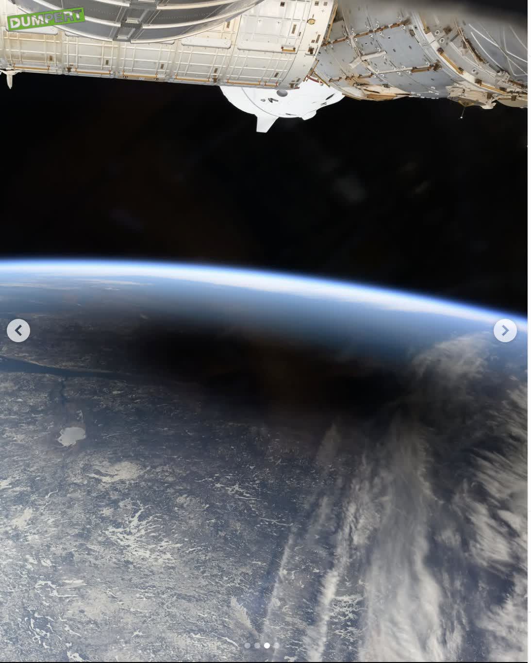 Zo zag het er vanuit het ISS uit