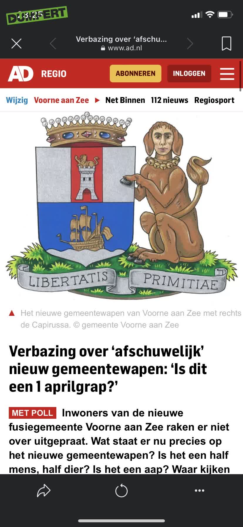 Nieuw gemeente logo Voorne aan Zee 