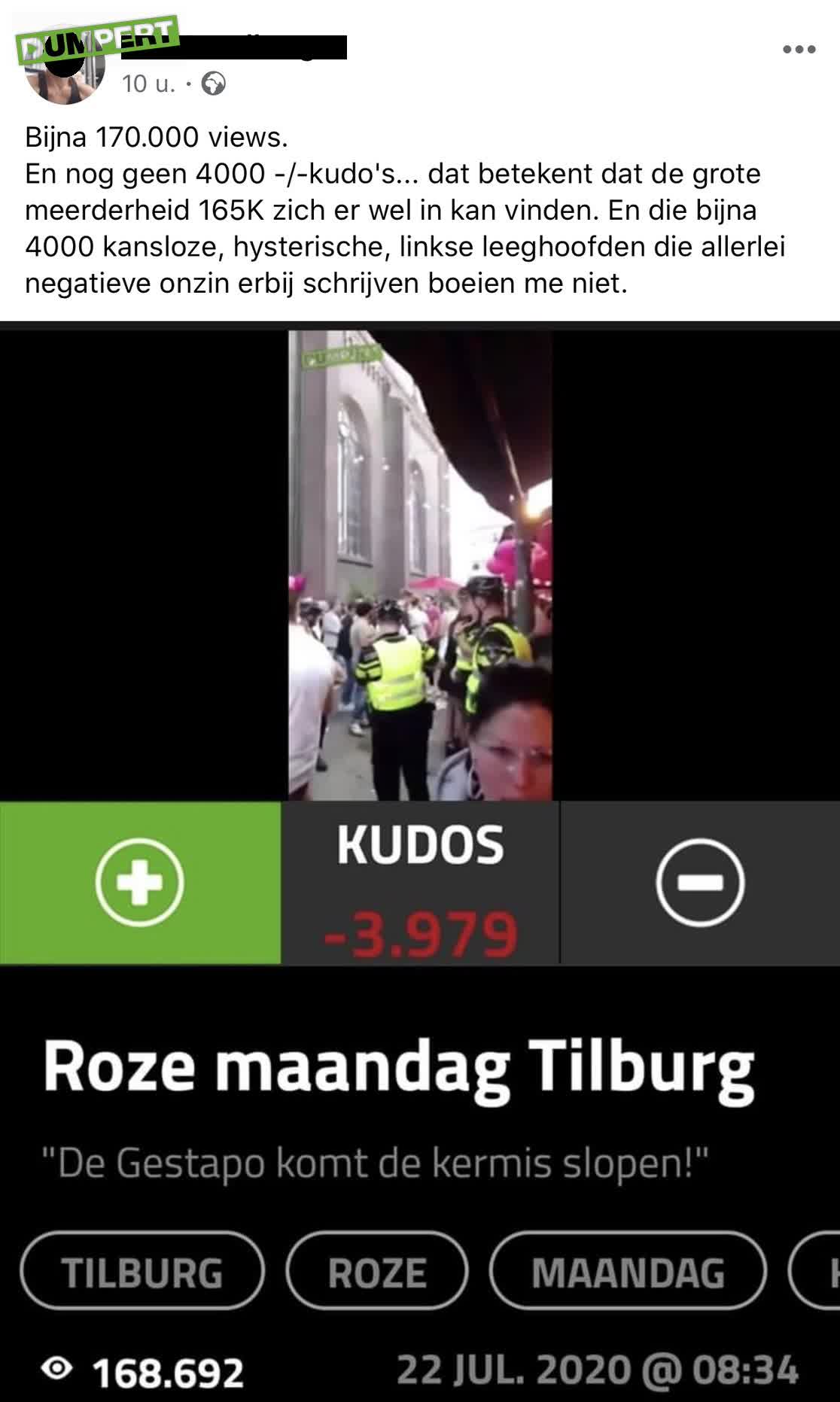 Hij is het er niet mee eens!