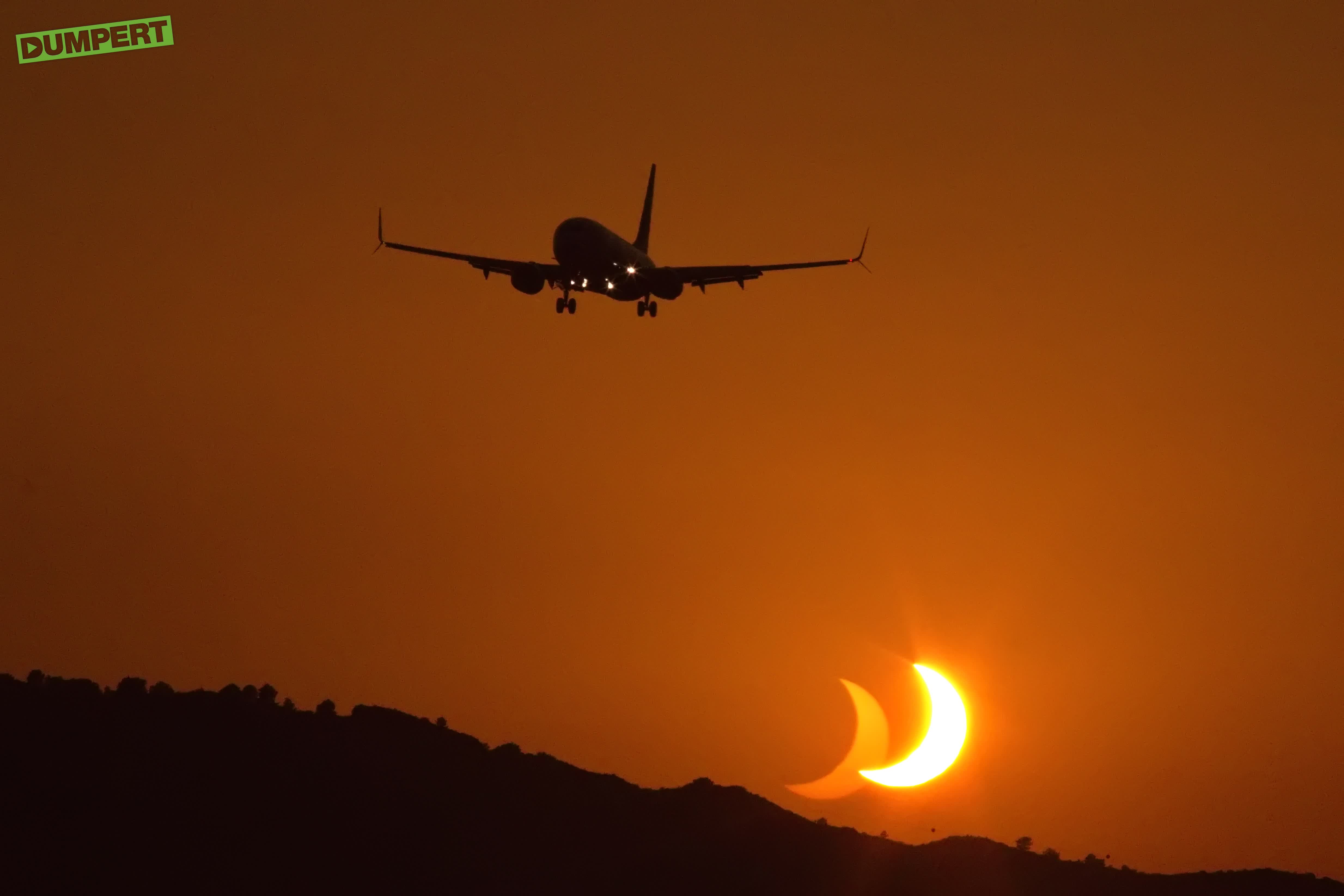 Landen net na de volledige zonsverduistering