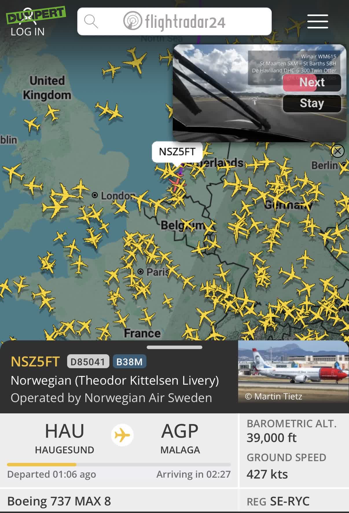 Engine 1 problem at 39k ft
