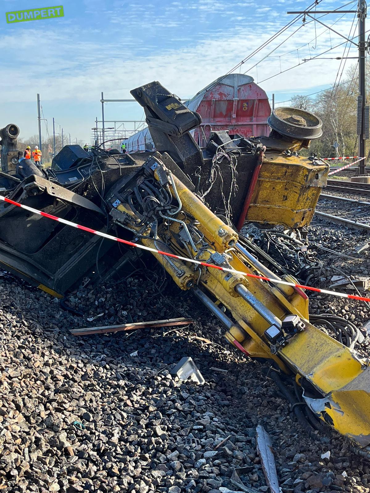 Meer beelden van treinramp Voorschoten