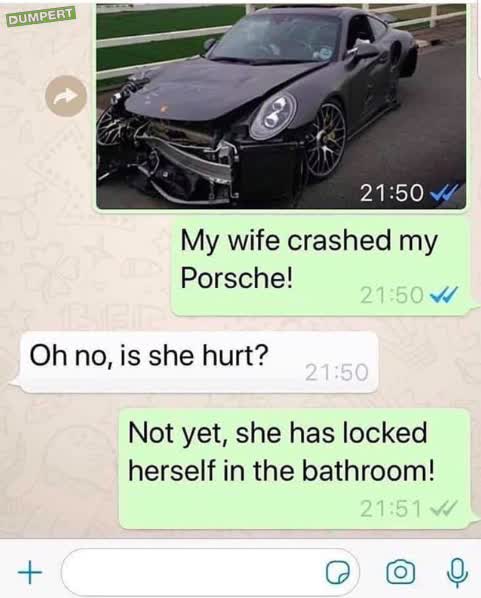 Vrouw had ongelukje