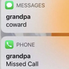 Opa had me gebeld 