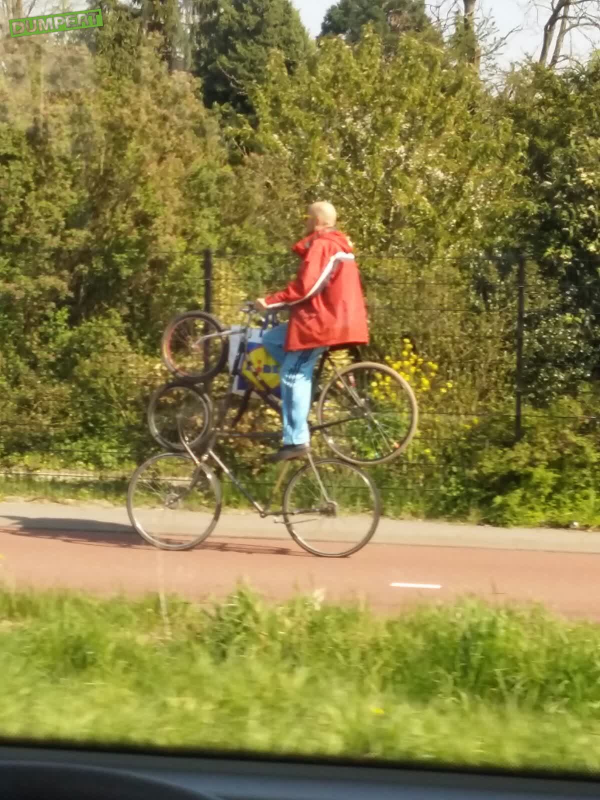 Even boodschappen doen op de fiets
