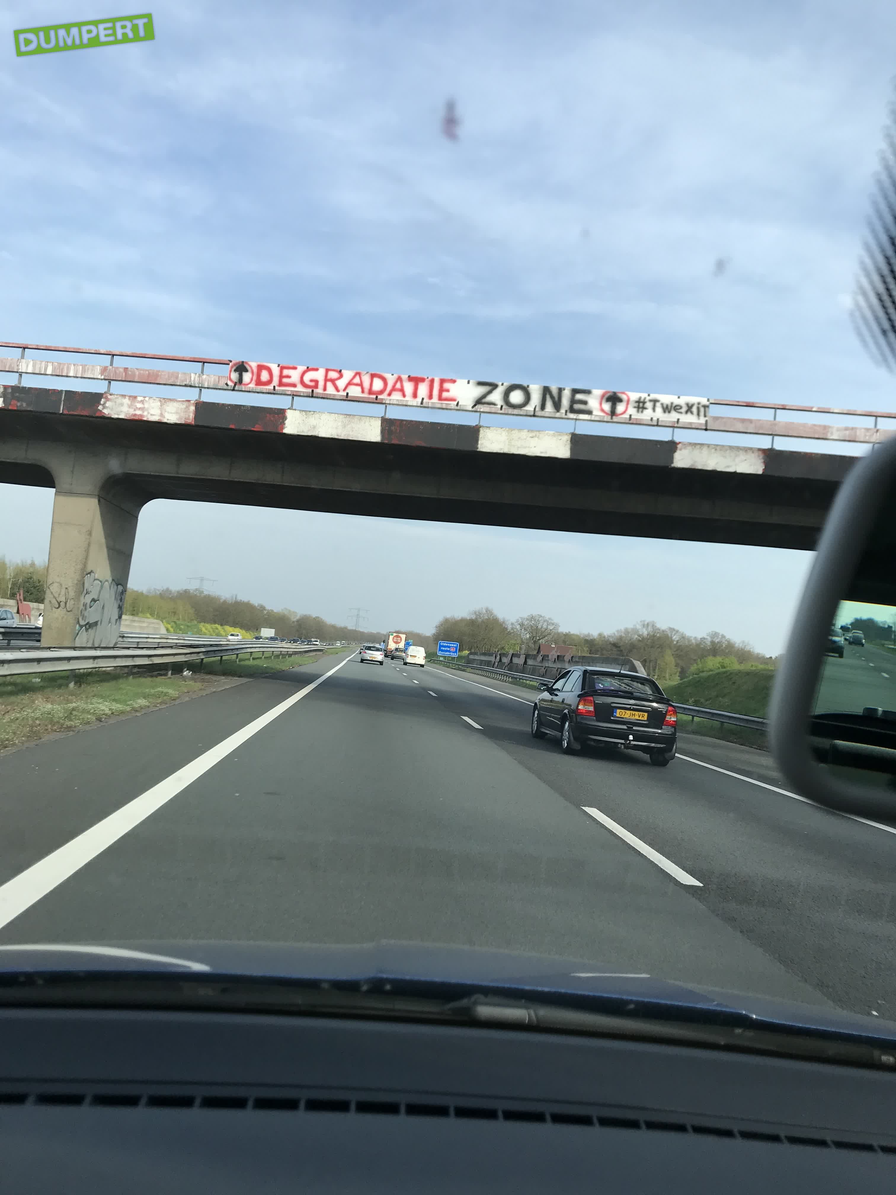 Ondertussen op de A1 naar Twente