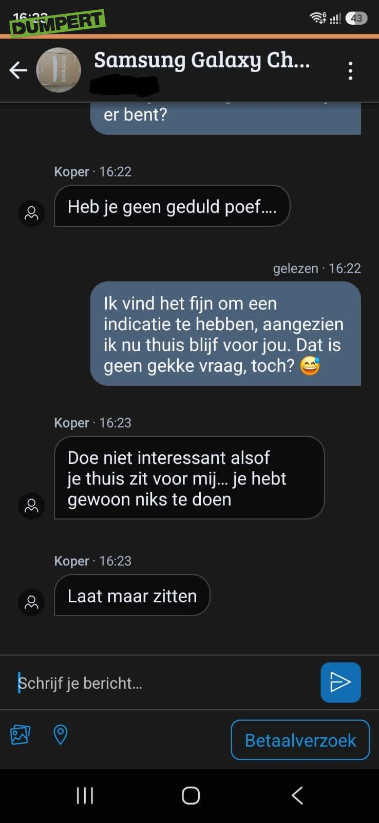 Marktplaats etiquette