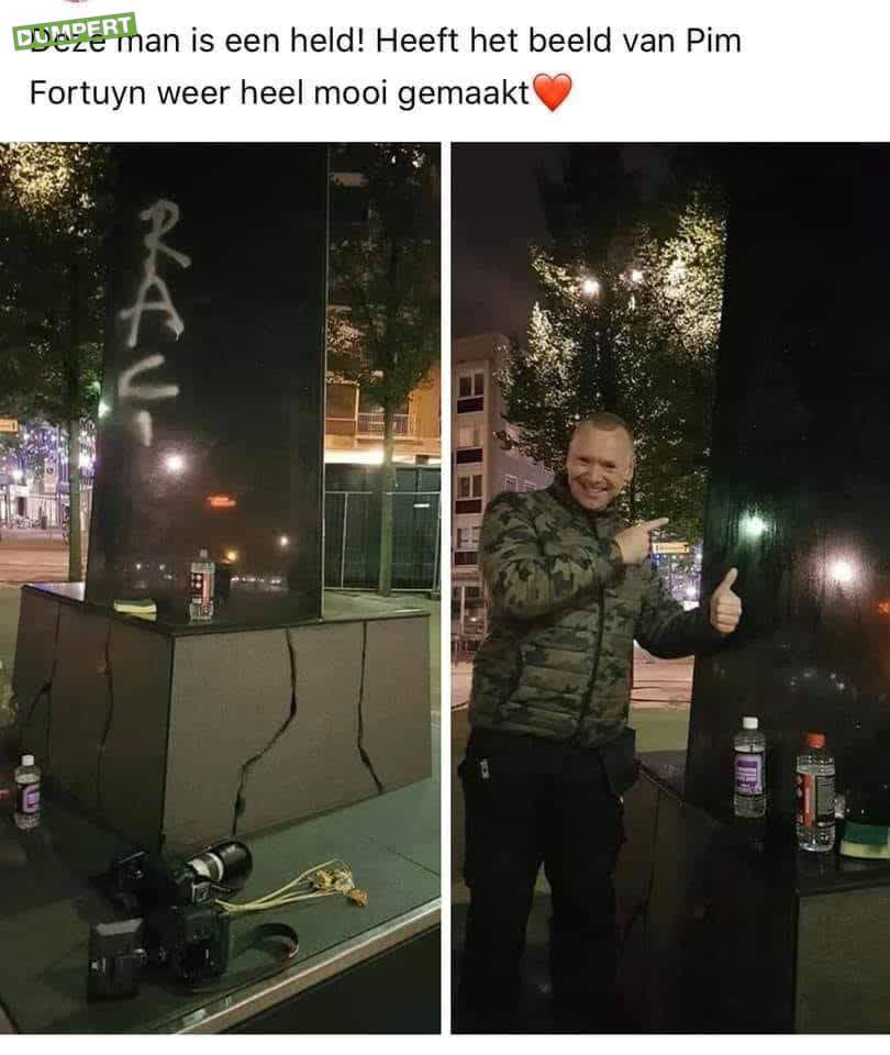 Beeld Pim Fortuyn fixen