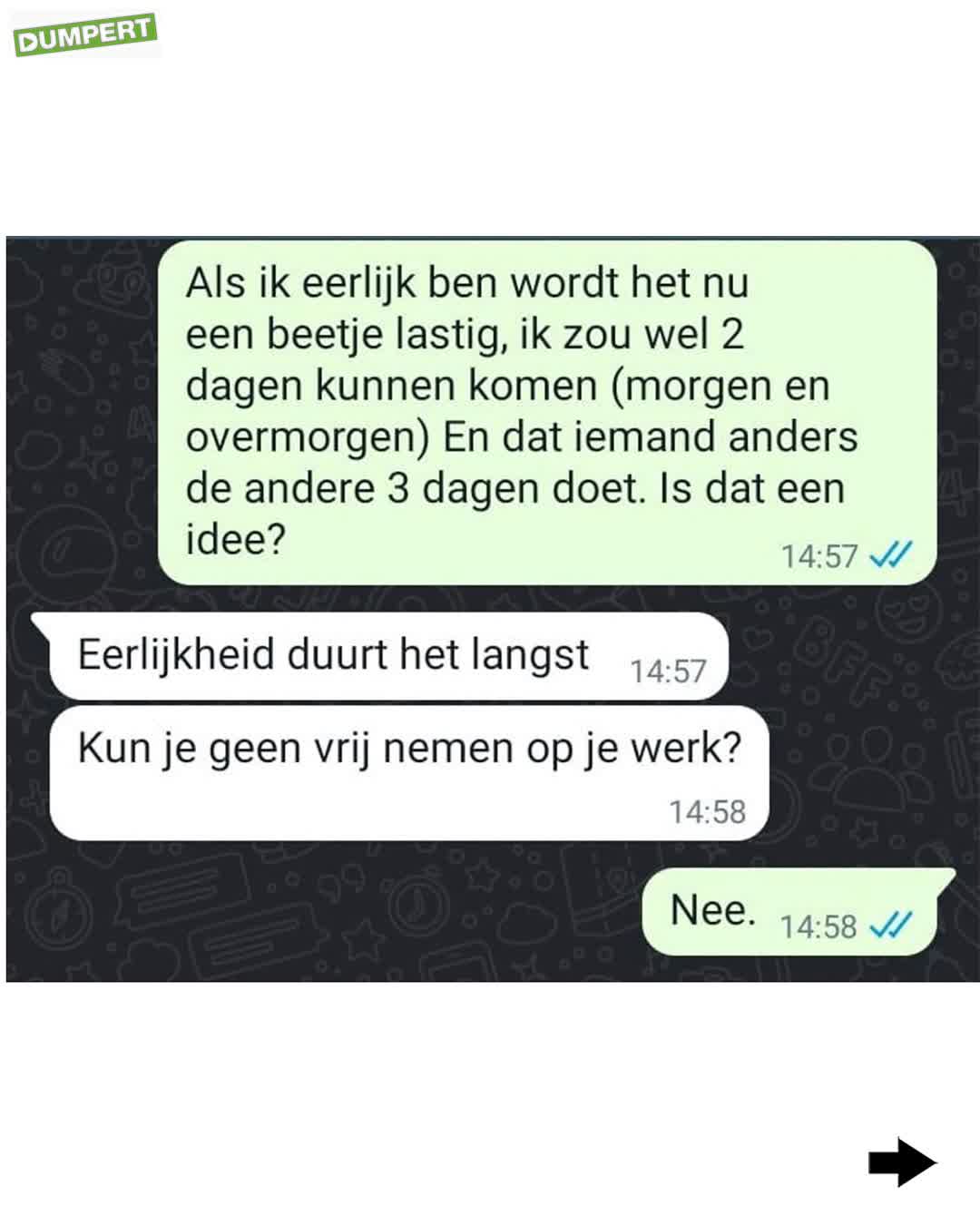 Fijn dat je eens reageert!