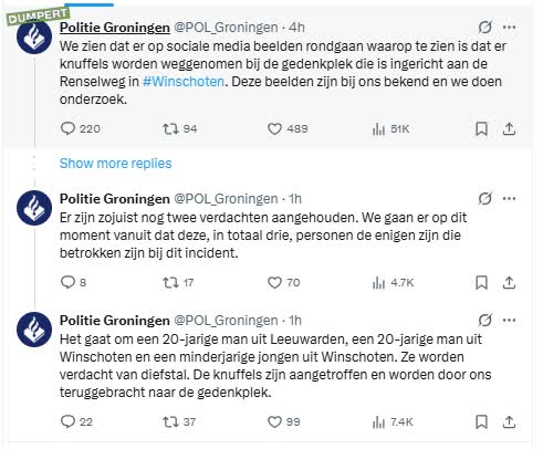 Mooi! Alledrie de knuffeljatters aangehouden!