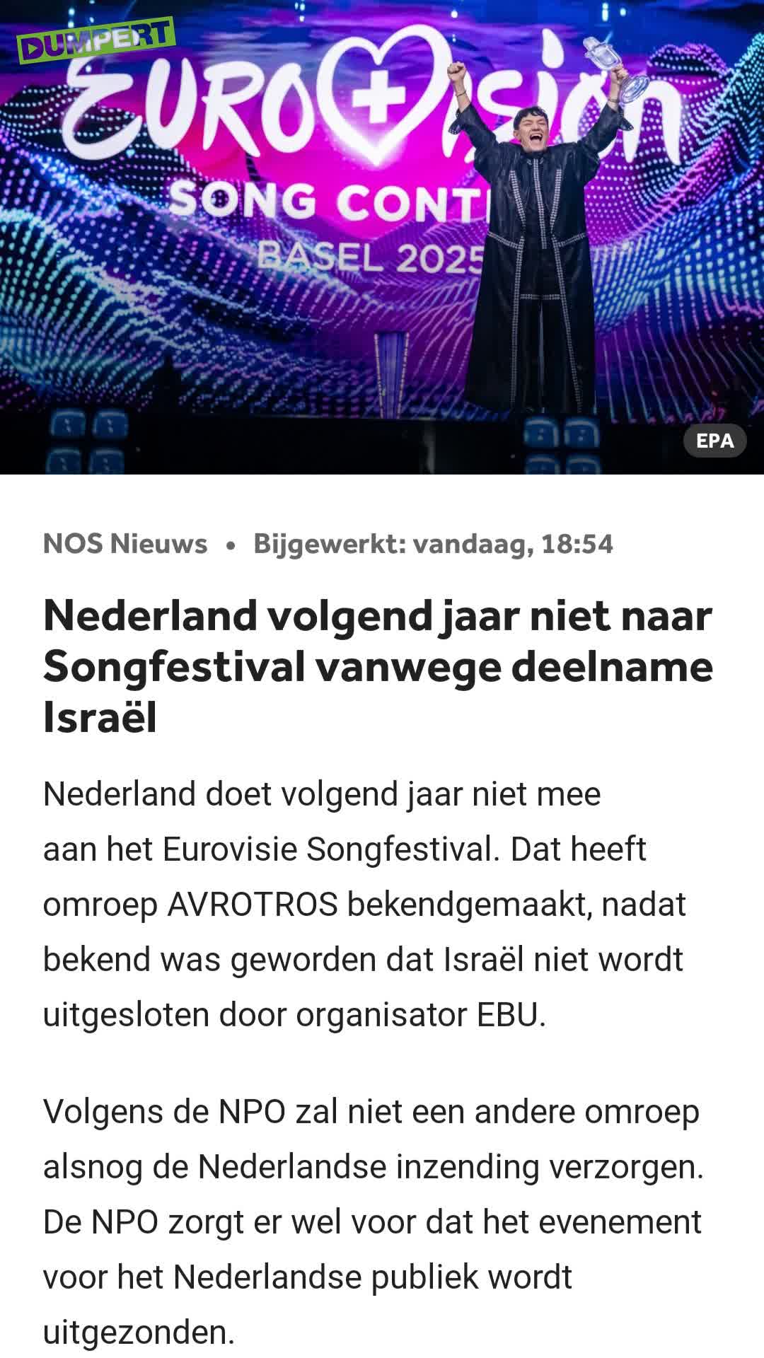 Daar zijn we ook weer vanaf!