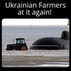 Oekraïense boeren hebben een vis gevangen  