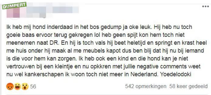 Reactie voormalig baasje King