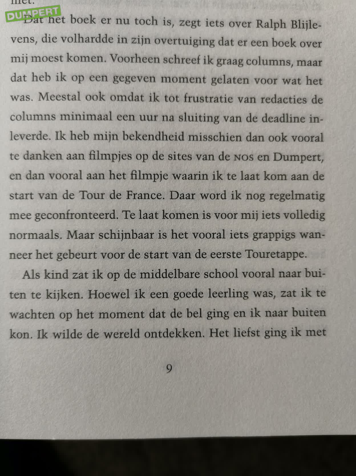 Tankink in zijn boek