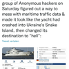 Anonhackertjes kloten met maritieme tracking