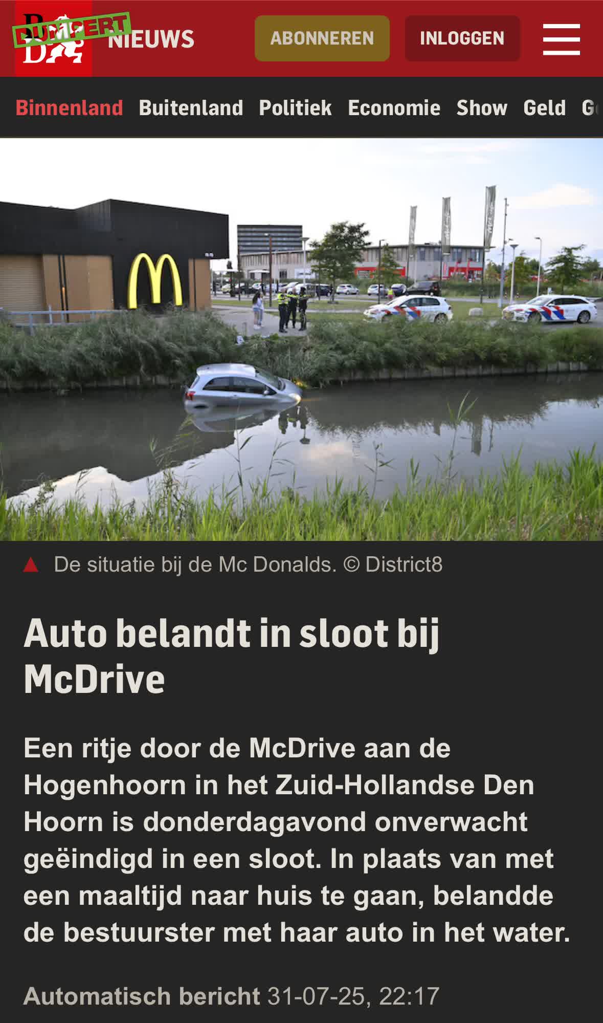 Even langs de McDrijf