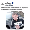 Adidas levert geen trainingspakken meer aan Rusland 