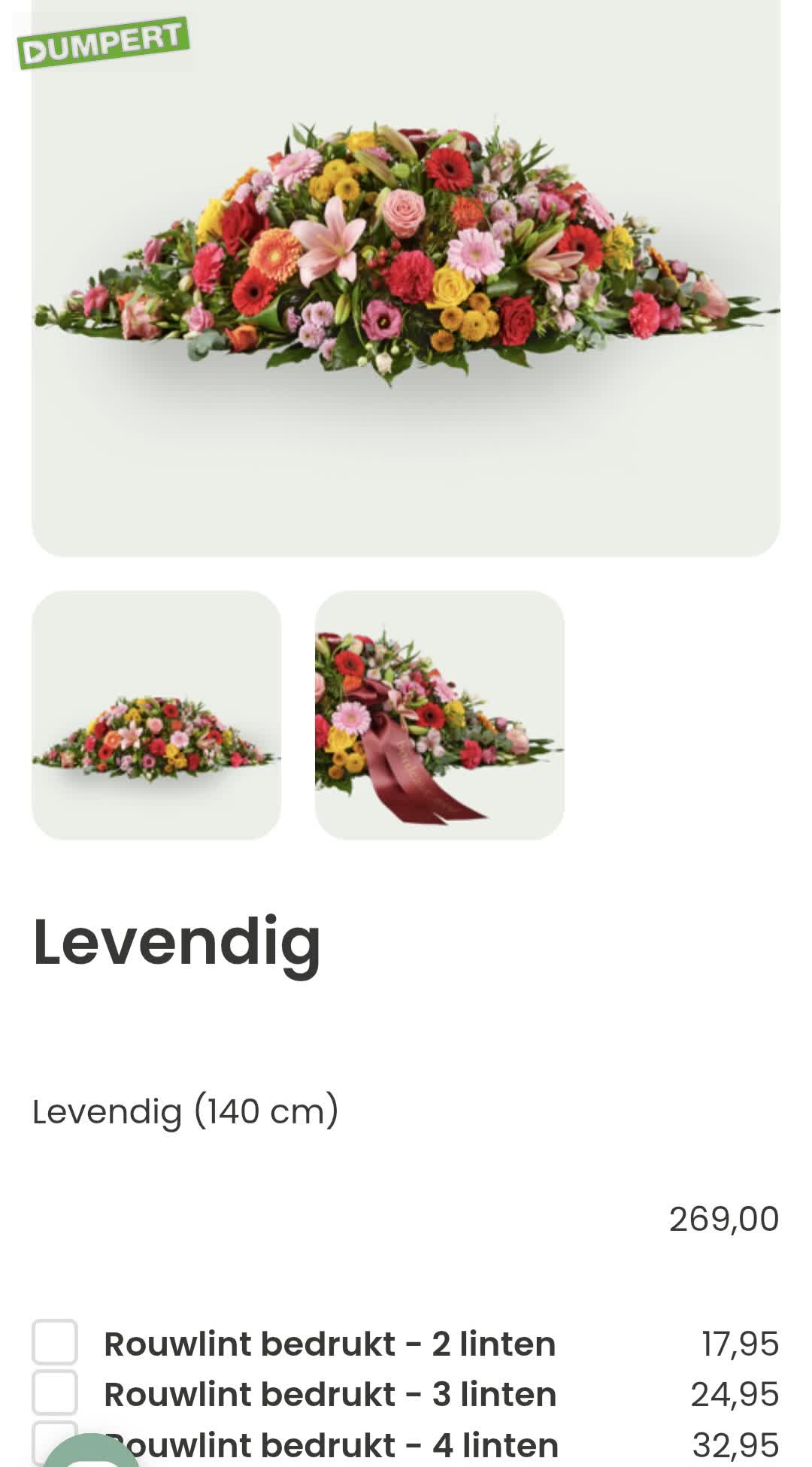 Omschrijving rouwboeket