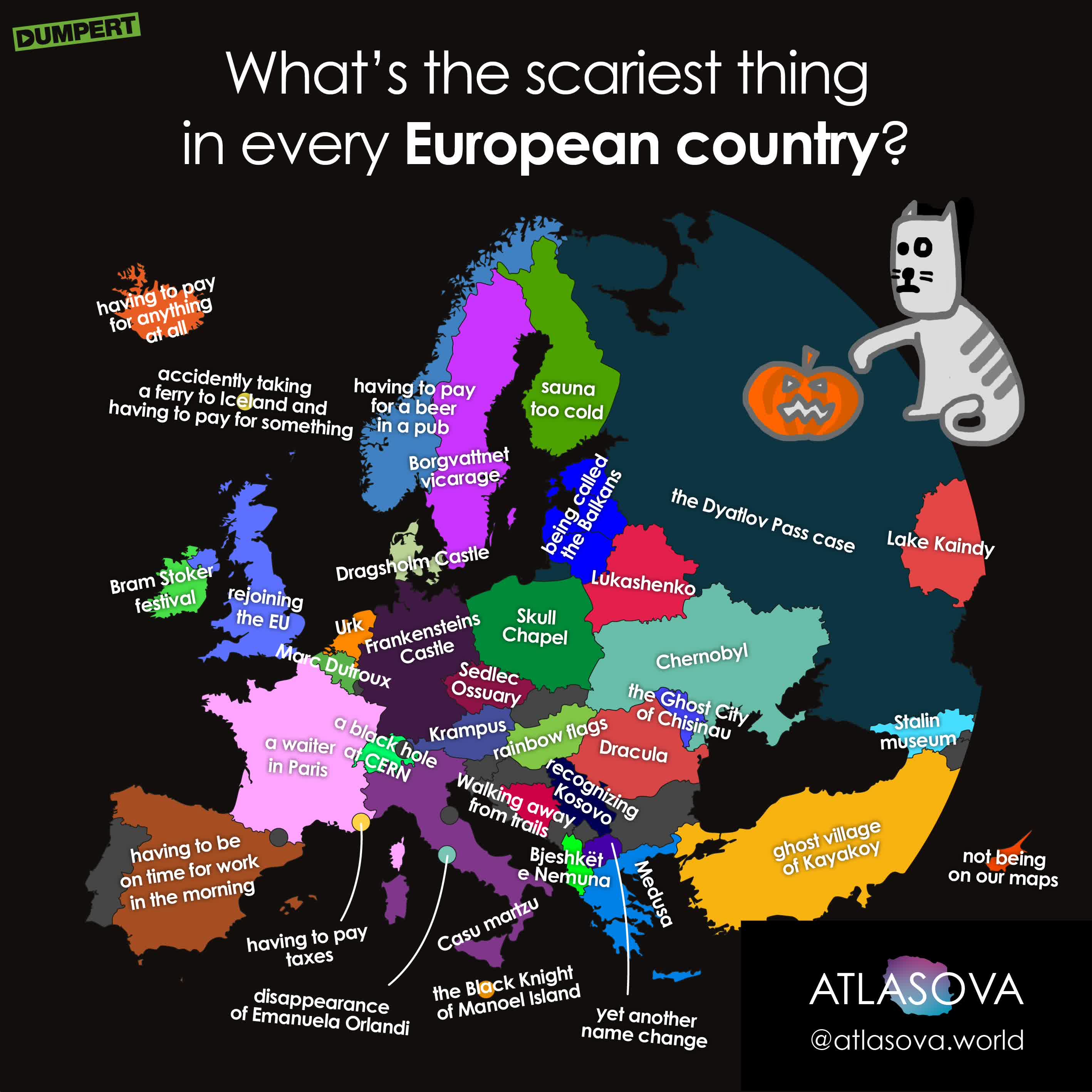 Het engste ding in Europese landen