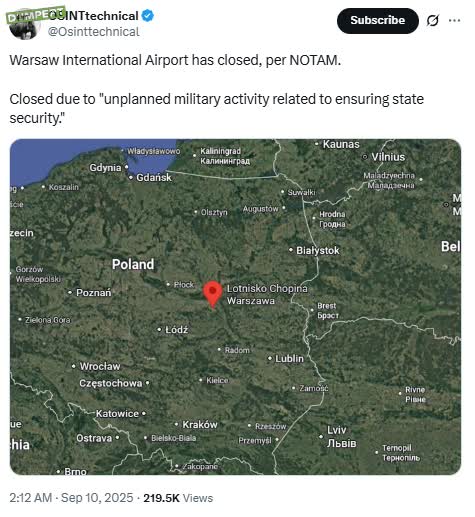 Russische drones neergehaald in Polen