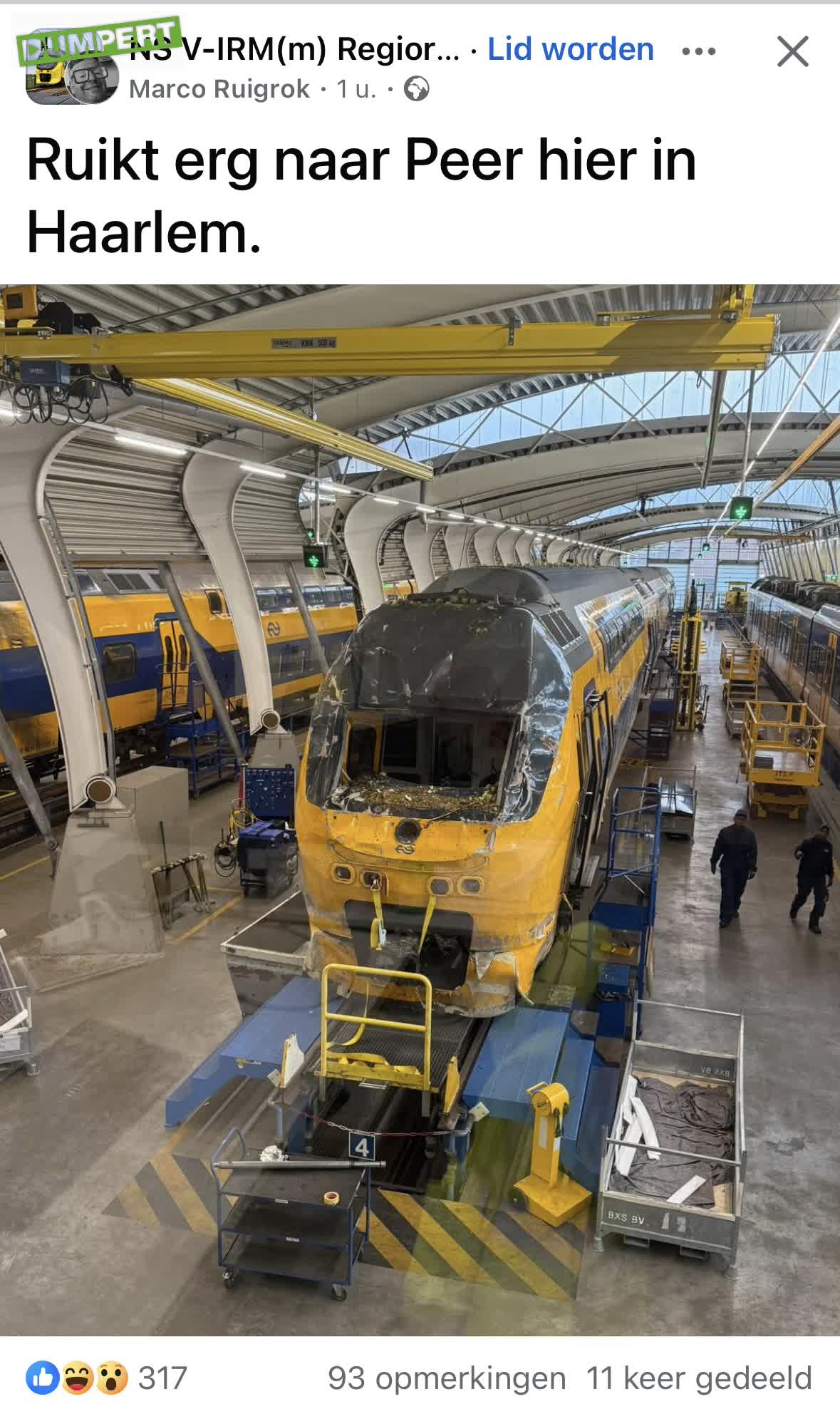 Het riekt naar peer in Haarlem