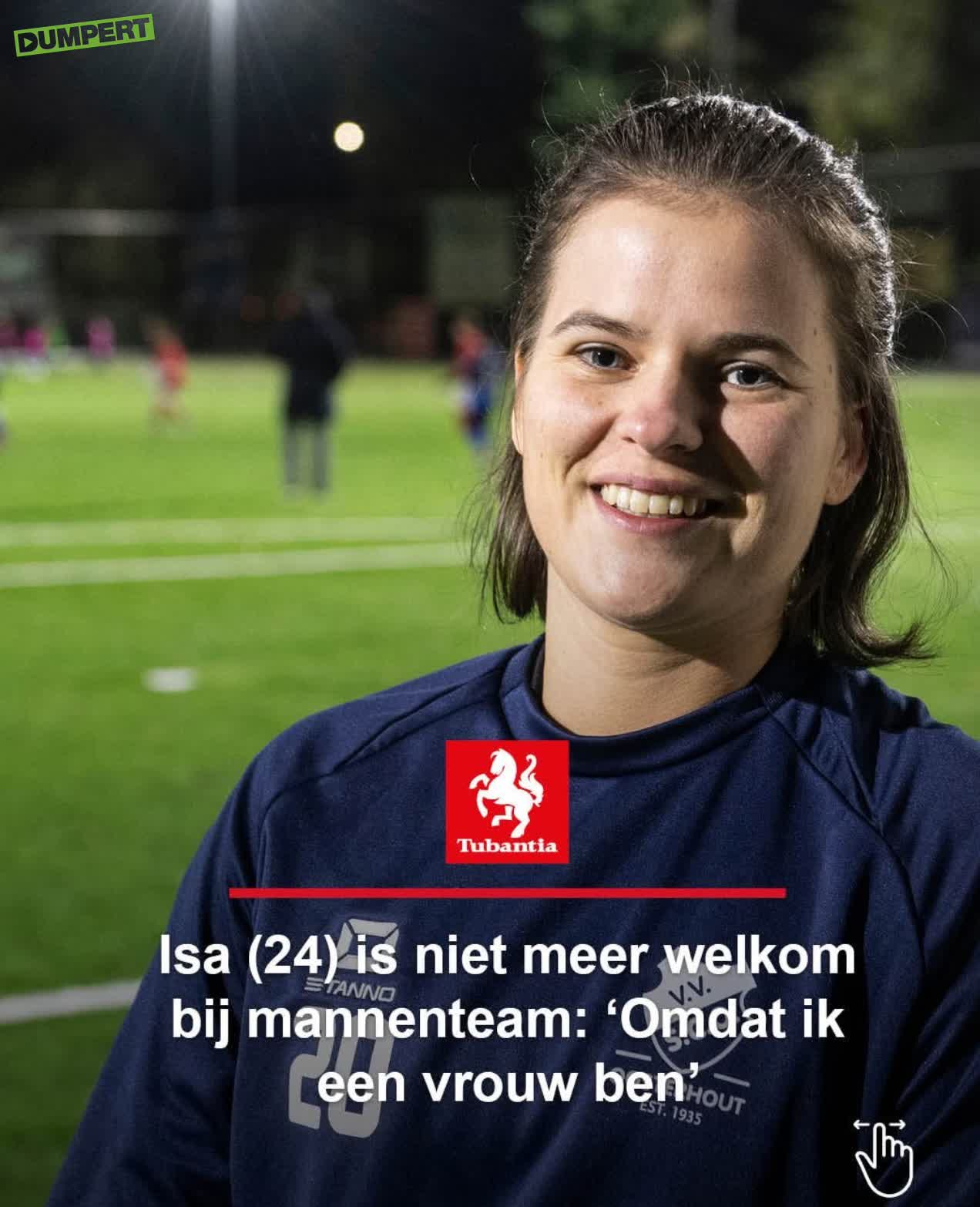 Isa niet welkom in een mannenteam