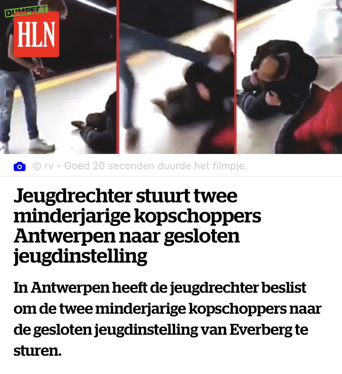 Kopschopperts zijn opgepakt