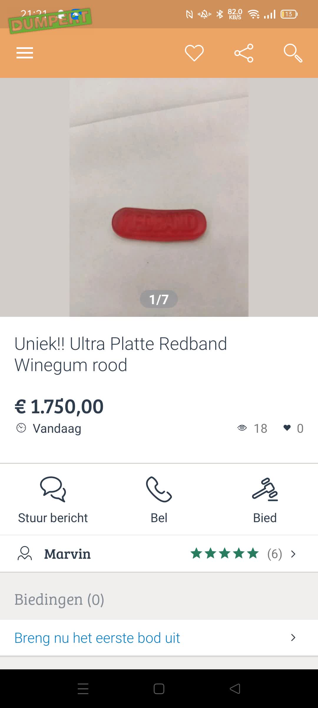 Unieke Redband Winegum