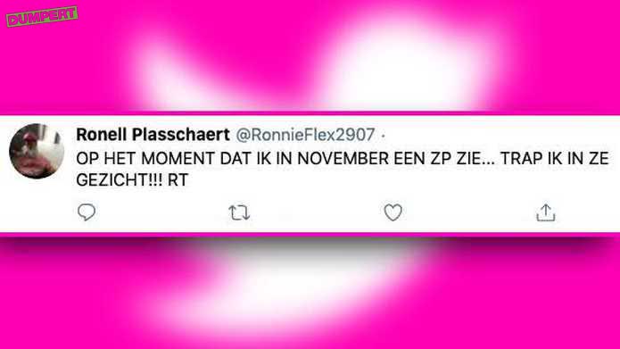 Ronnie roept op tot geweld
