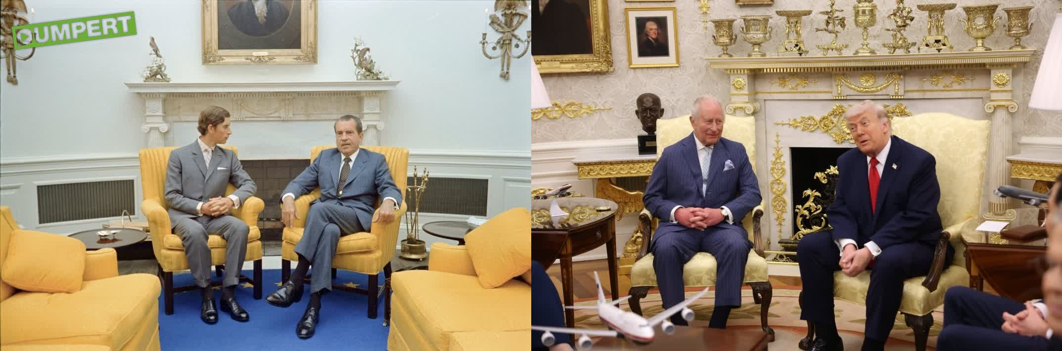 Hoeveel gouden troep Trump in het Oval office heeft geplaatst