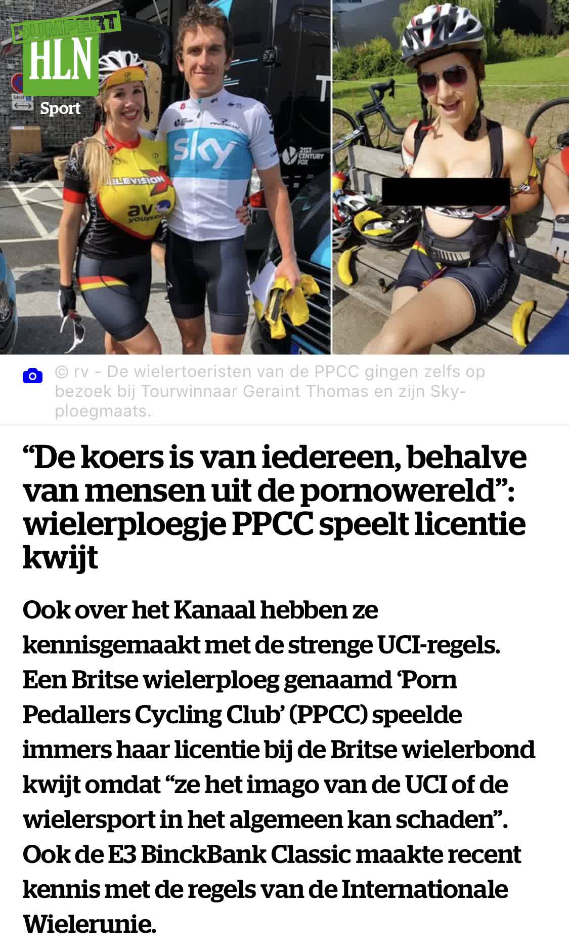 Bestaat er toch een leuk wielerploegje,...