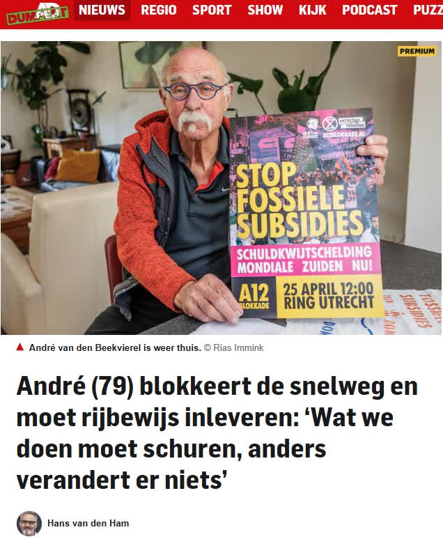 Blokkeeropa heeft geen rijbewijs meer