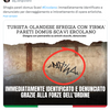 Nederlandse toerist tagt muur in Herculaneum