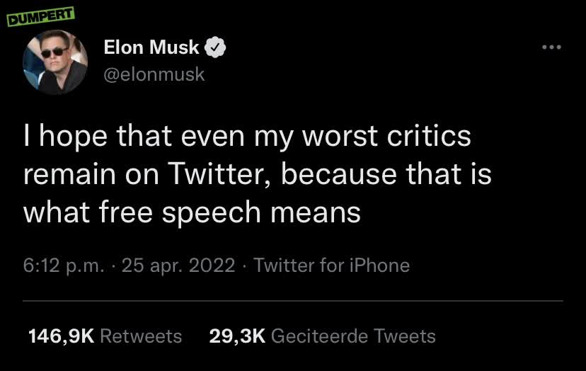 Elon Musk koopt toch ff Twitter