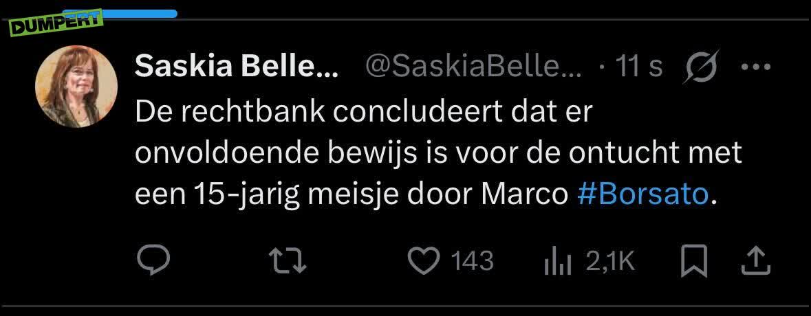 Breek: Borsato vrijgesproken van ontucht