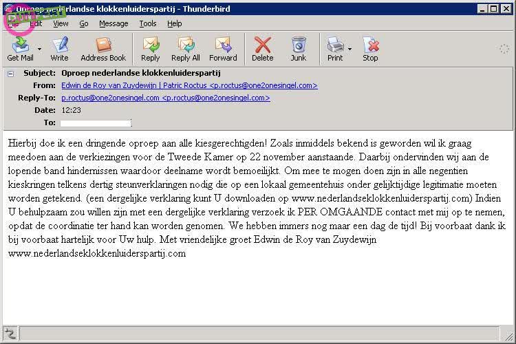 DUMPERT - Spam van Edwin de Roy van Zuydewijn