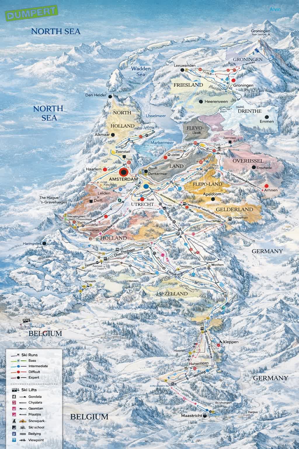 Pistekaart-update Nederland
