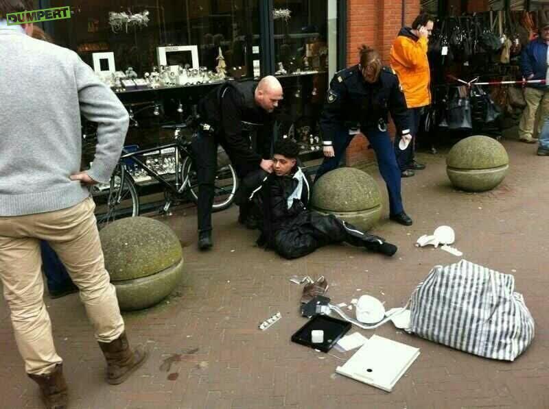 Overval op juwelier Nieuwkoop going wrong