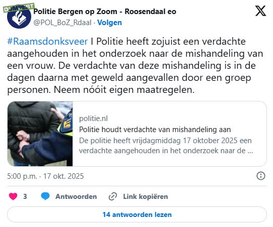 Omamepper Raamsdonksveer krijgt klappen 